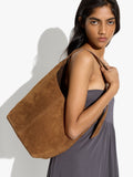 Bolso Bombonera De Ante Bolsa Interior