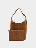 Bolso Bombonera De Ante Bolsa Interior