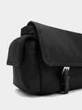 Bolso Bandolera De Nylon Con Solapa