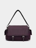 Bolso Bandolera De Nylon Con Solapa