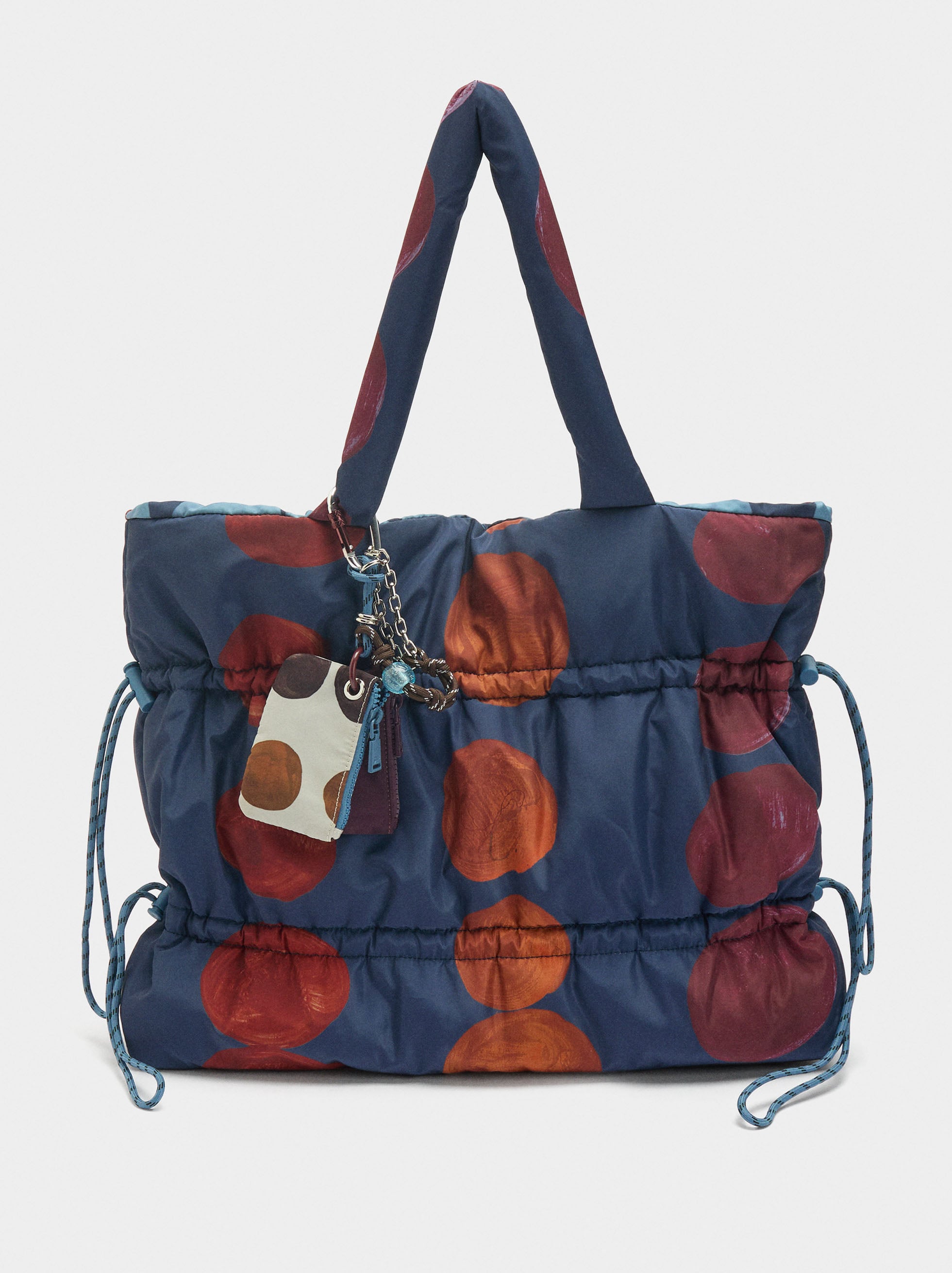 Bolso Shopper Estampado De Nylon