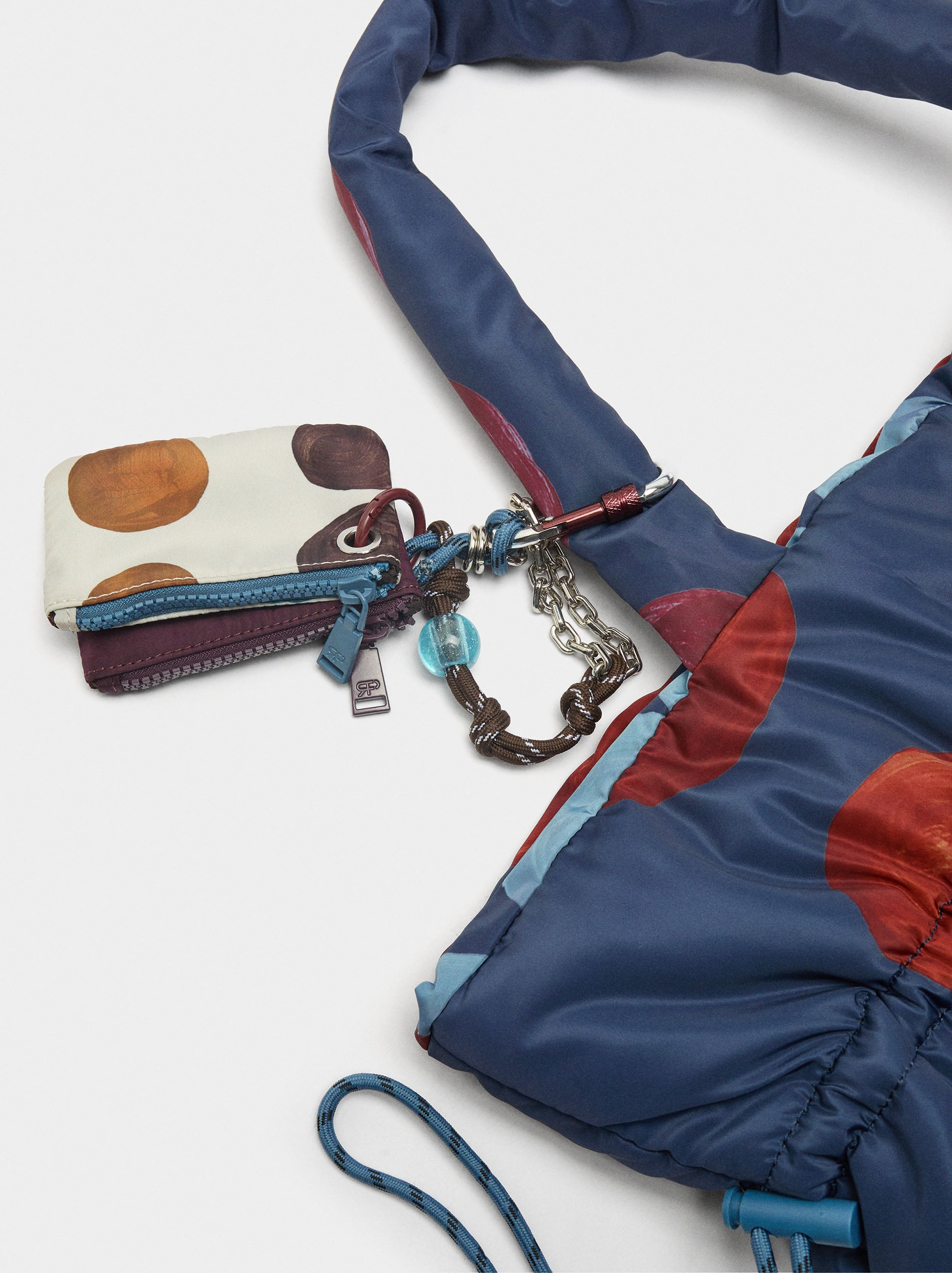Bolso Shopper Estampado De Nylon