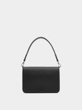 Bolso Bandolera Con Textura Y Cierre De Solapa