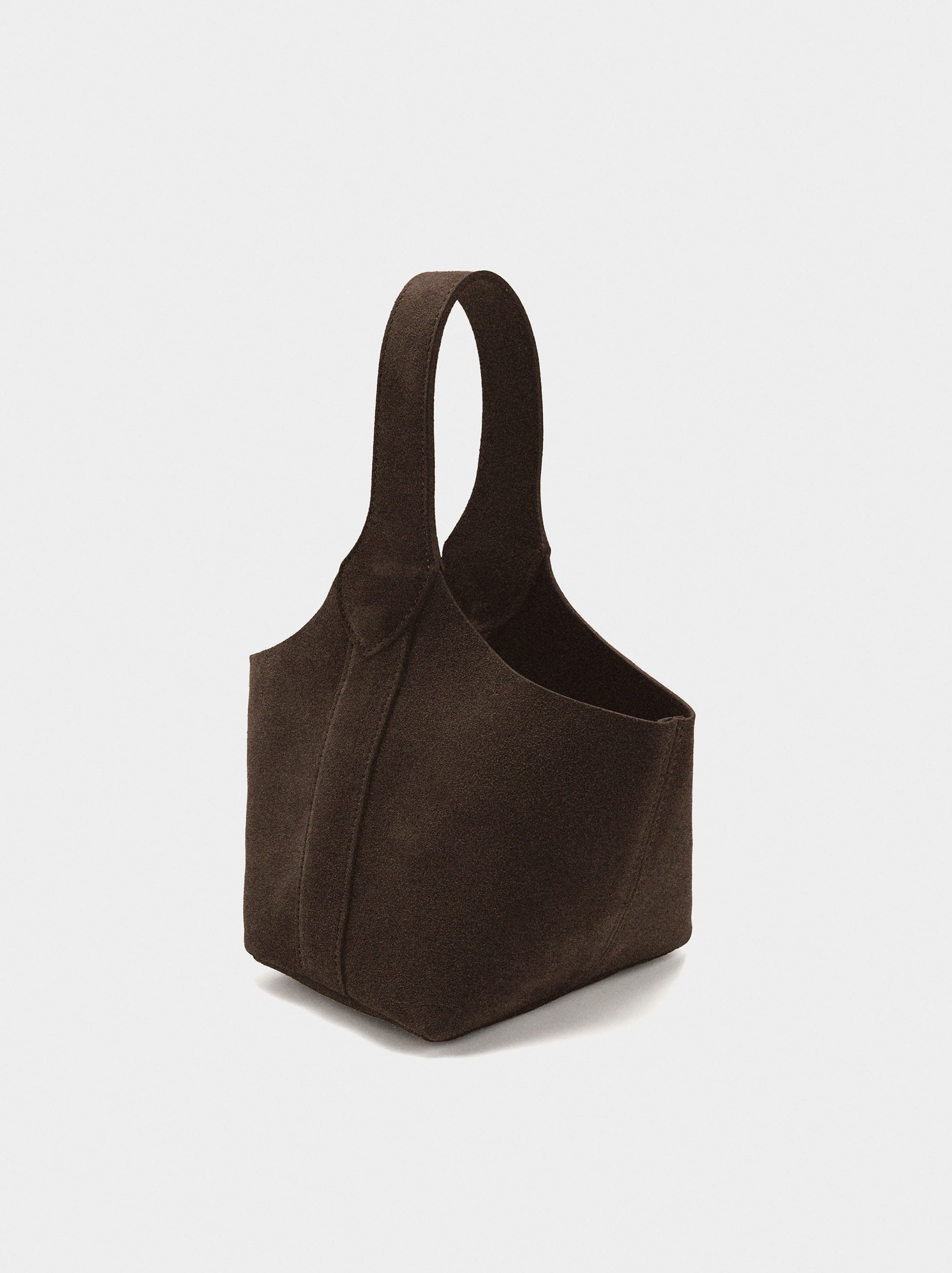 Bolso Bombonera De Ante