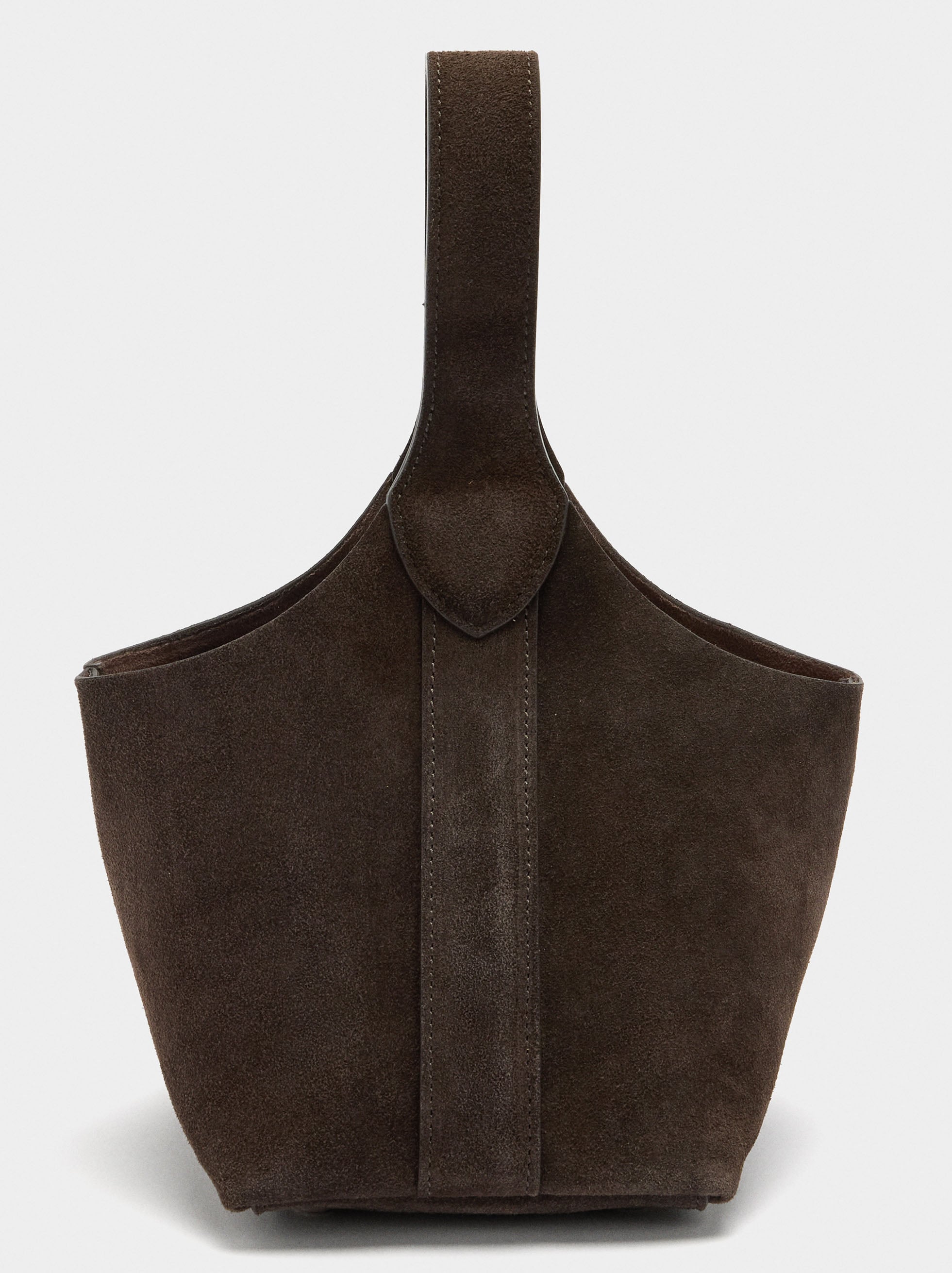 Bolso Bombonera De Ante