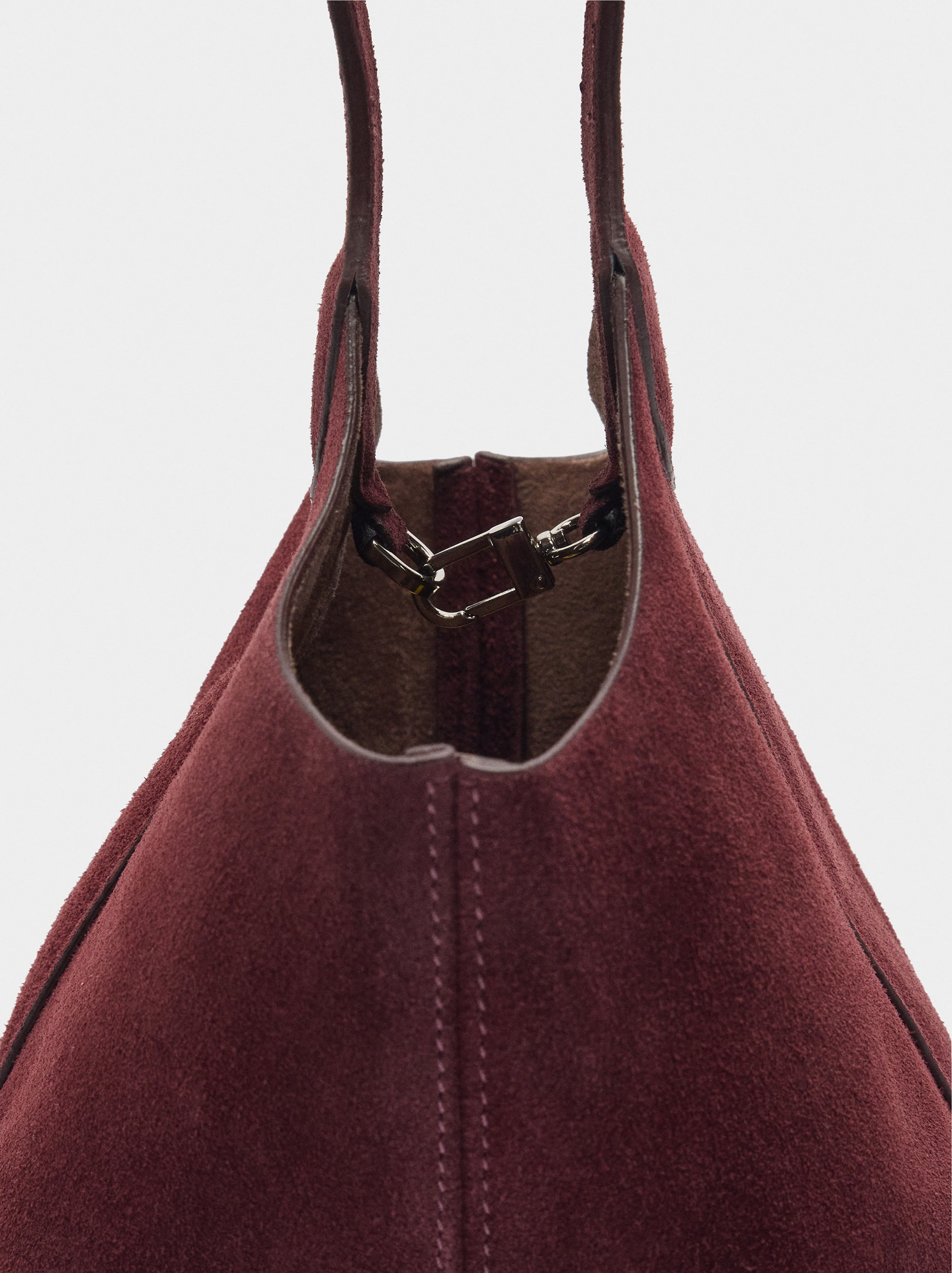 Bolso Bombonera De Ante