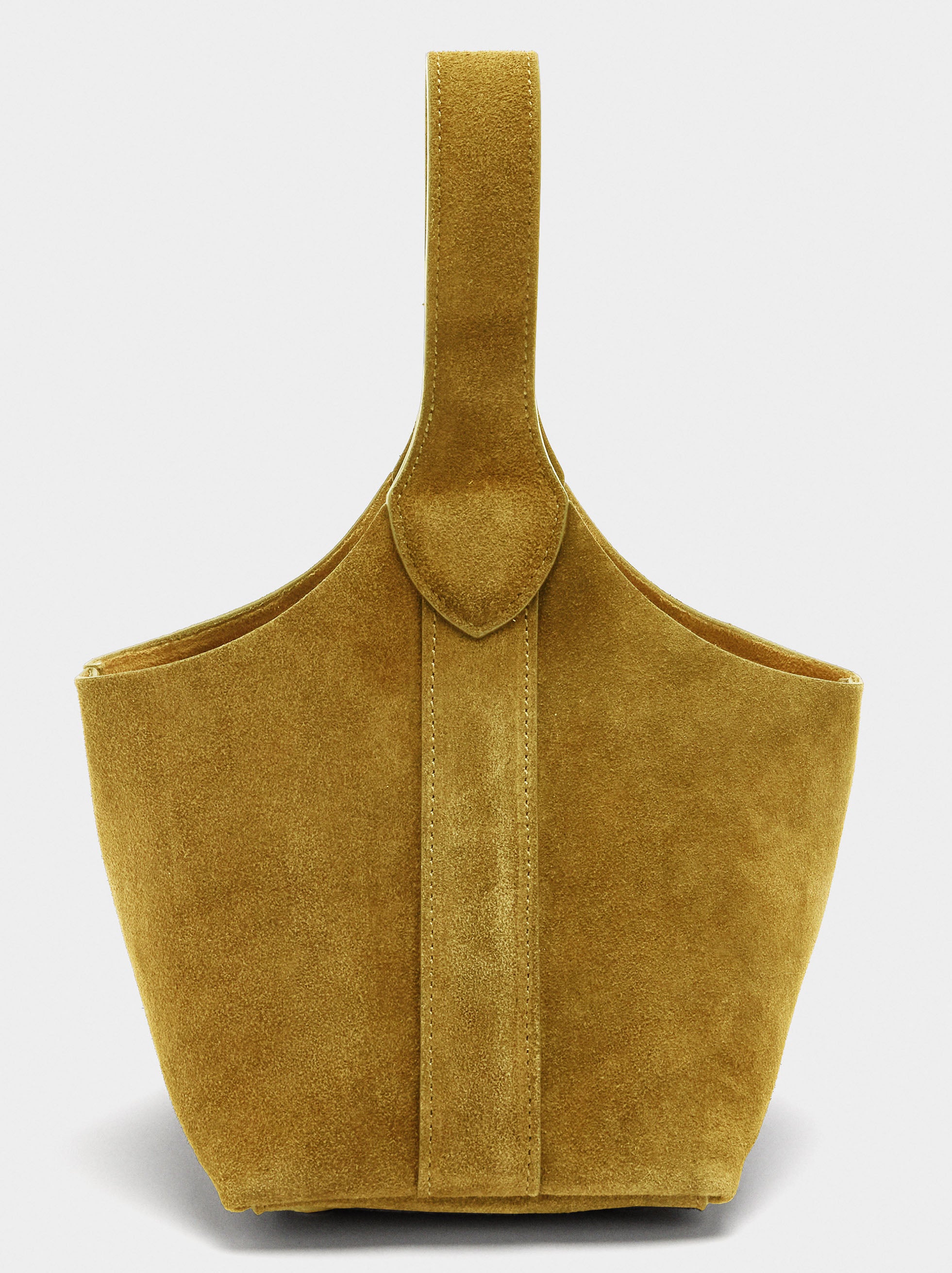Bolso Bombonera De Ante