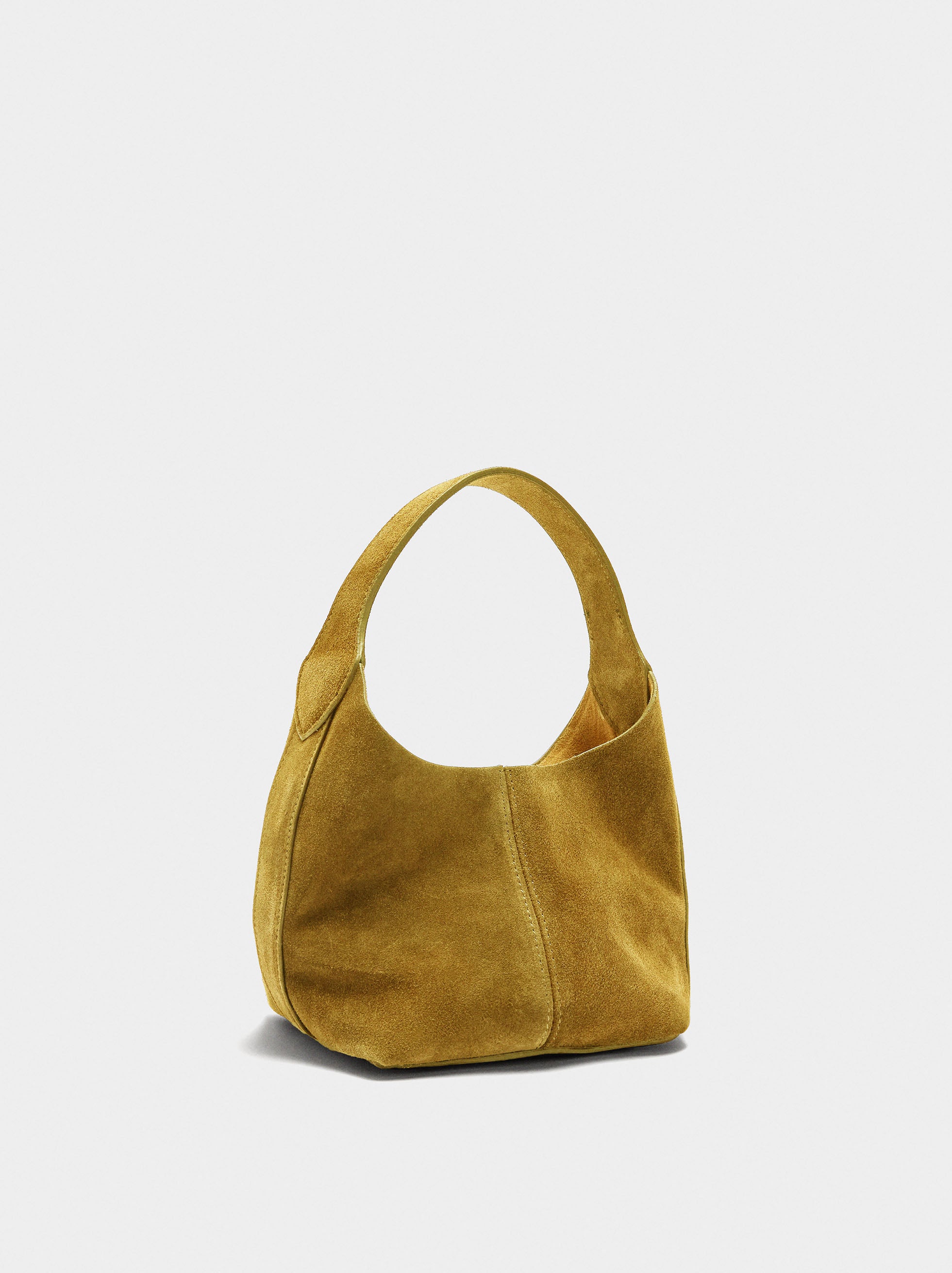 Bolso Bombonera De Ante