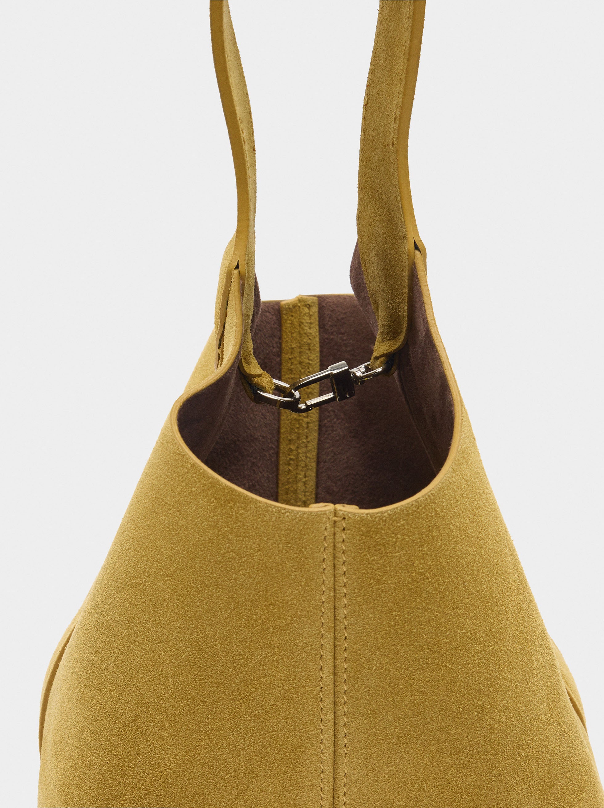 Bolso Bombonera De Ante