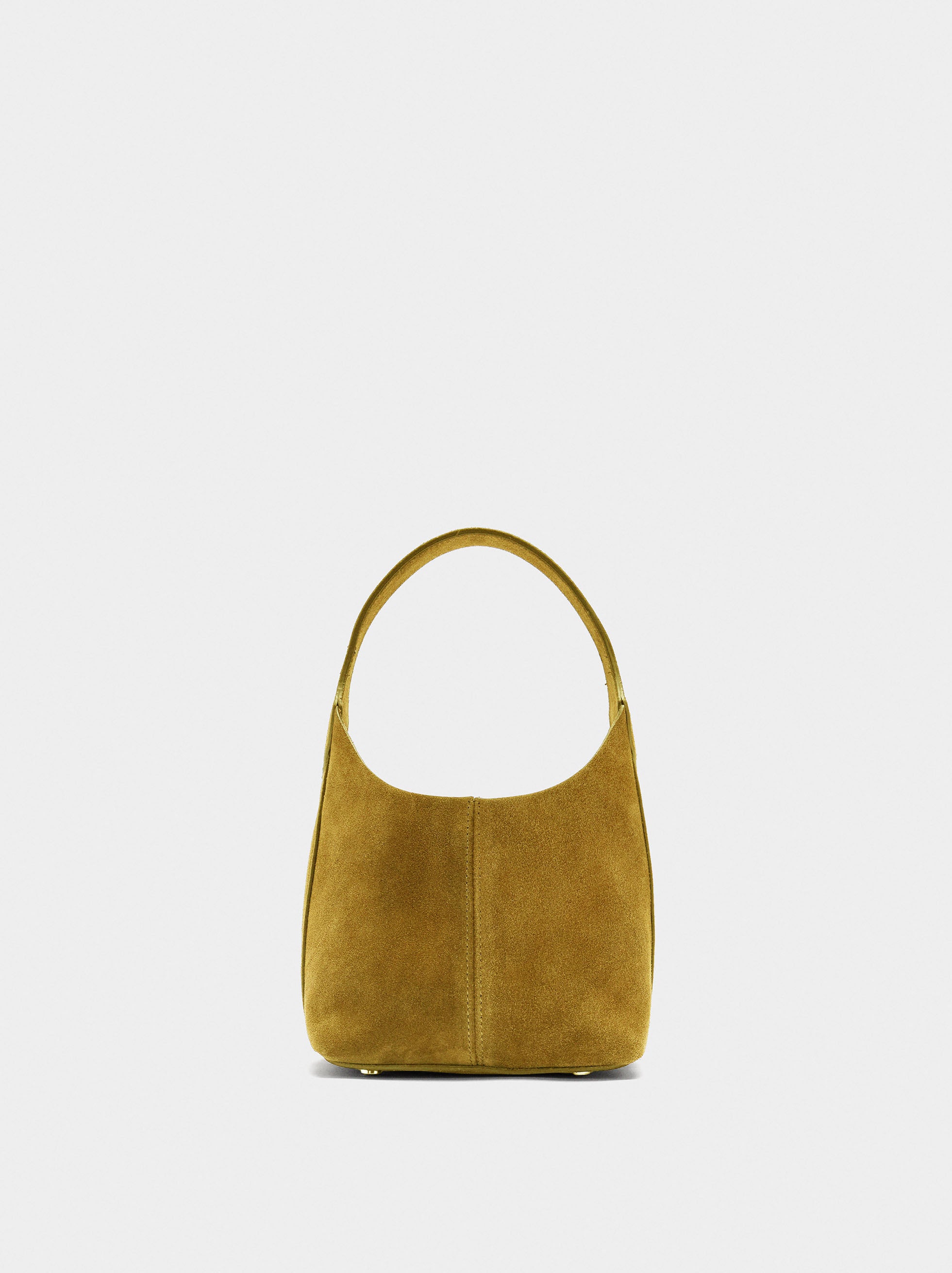 Bolso Bombonera De Ante