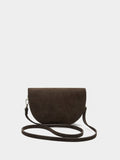 Bolso Bandolera De Ante Con Solapa