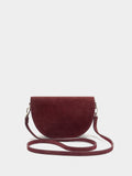 Bolso Bandolera De Ante Con Solapa