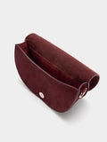 Bolso Bandolera De Ante Con Solapa