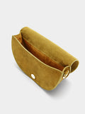 Bolso Bandolera De Ante Con Solapa
