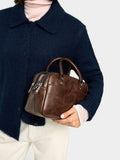 Bolso Bowling Efecto Craquelado