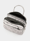 Bolso Bowling Efecto Craquelado