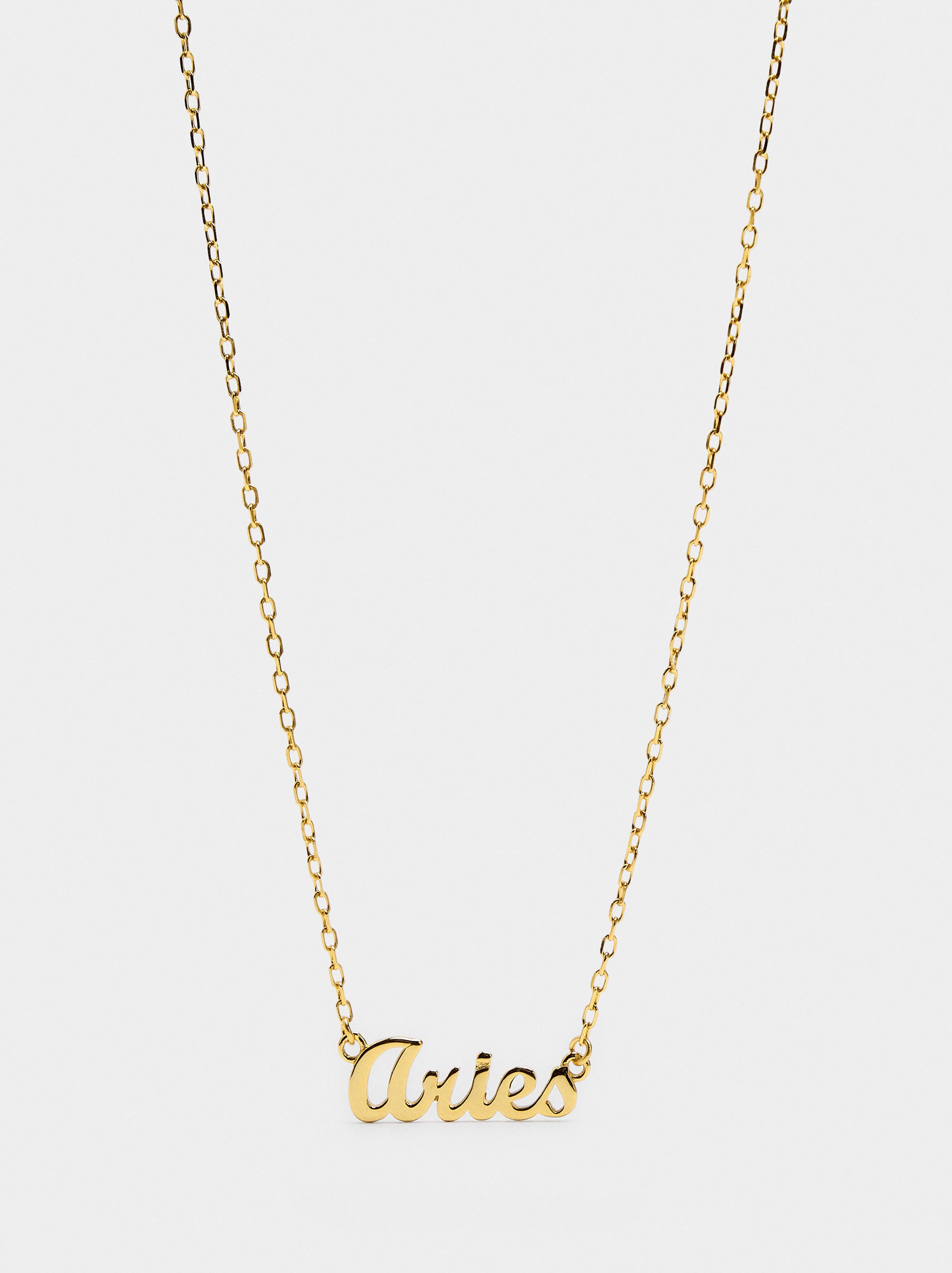 Collar Signo Del Zodíaco Aries - Plata De Ley 925
