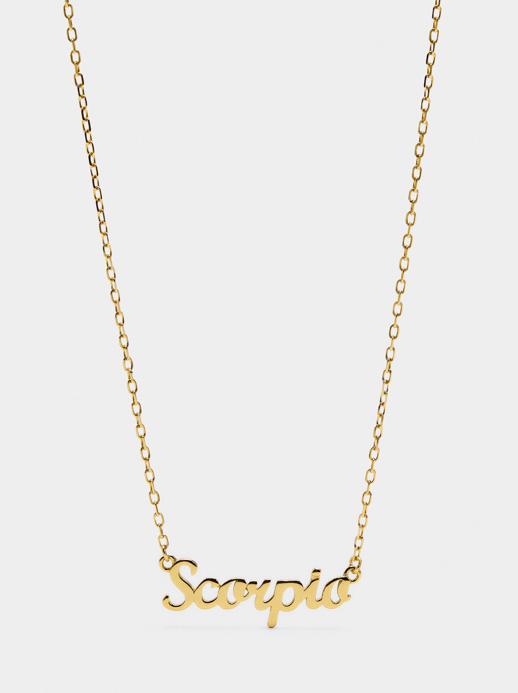 Collar Signo Del Zodíaco Escorpio - Plata De Ley 925