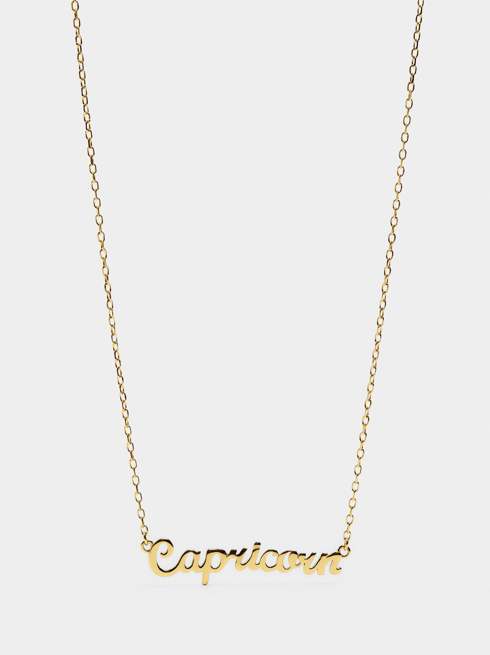 Collar Signo Del Zodíaco Capricornio - Plata De Ley 925