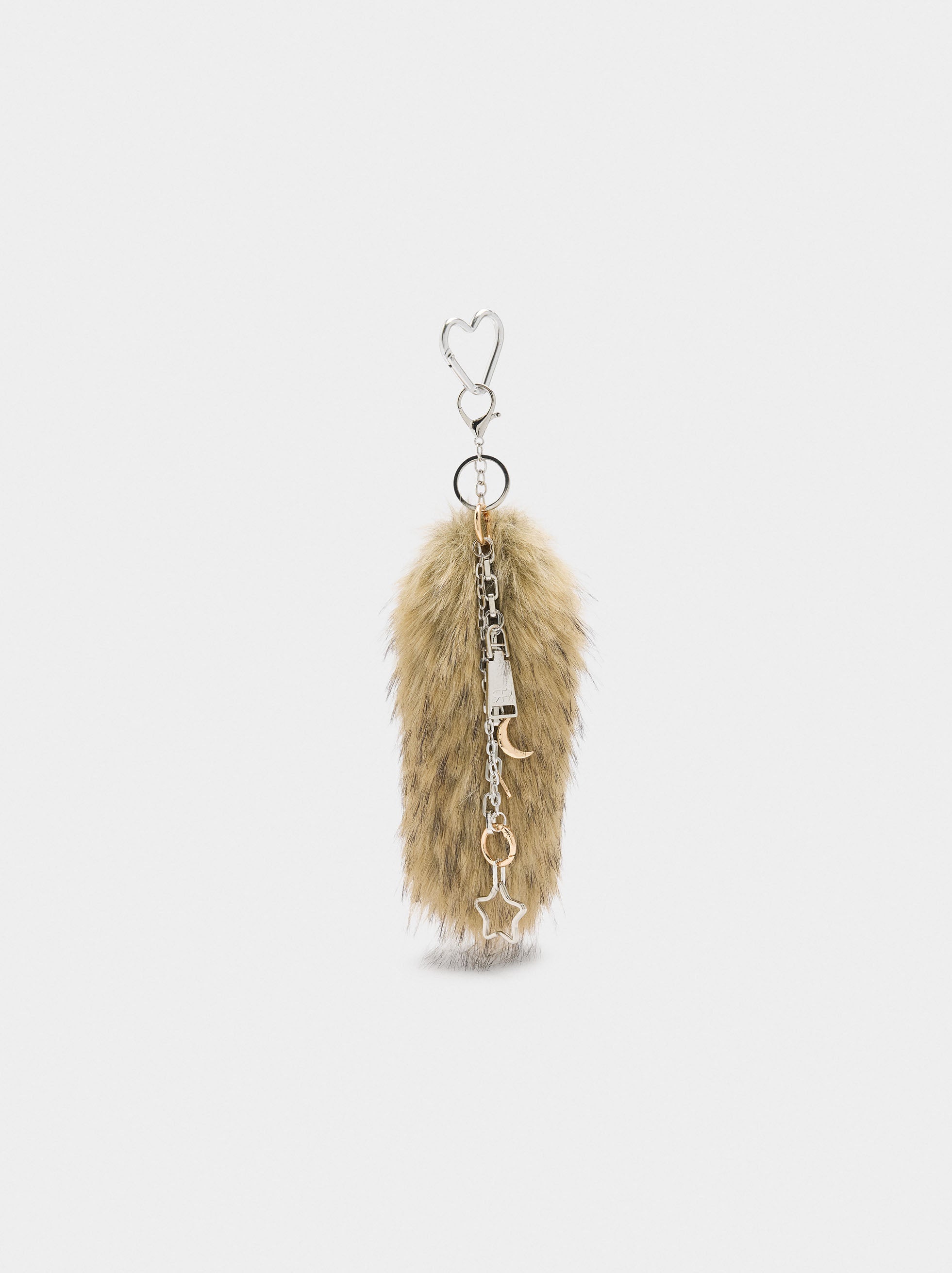 Llavero Charm De Efecto Pelo