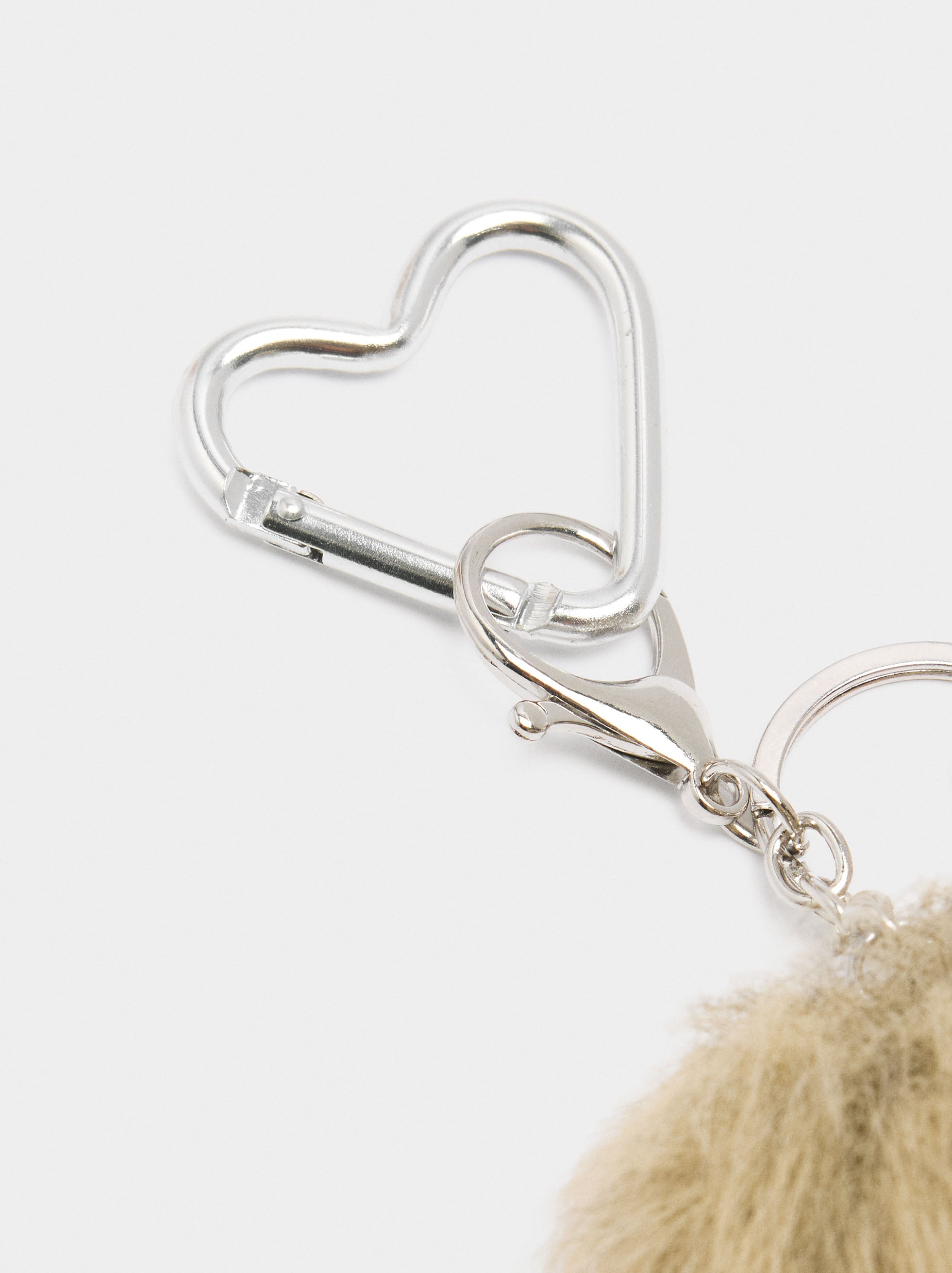 Llavero Charm De Efecto Pelo