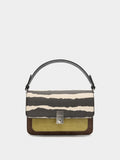 Bolso Bandolera Estampado Animal Con Solapa