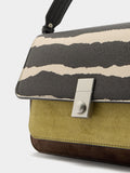 Bolso Bandolera Estampado Animal Con Solapa