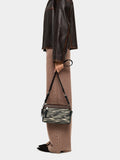 Bolso Bandolera Estampado Animal Con Cierre Doble