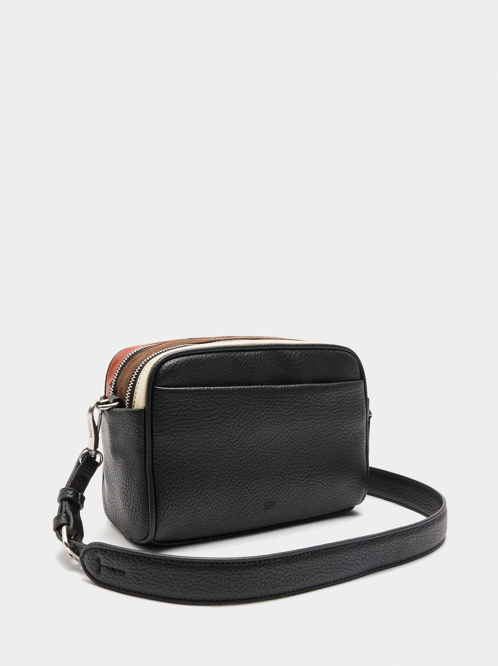 Bolso Bandolera Estampado Animal Con Cierre Doble
