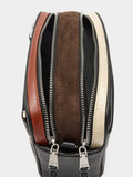 Bolso Bandolera Estampado Animal Con Cierre Doble