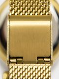 Reloj Ovalado De Punto Metálico De Acero Inoxidable