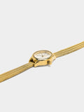 Reloj Ovalado Con Pulsera Malla Metálica Acero Inoxidable