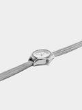 Reloj Ovalado Con Pulsera Malla Metálica Acero Inoxidable