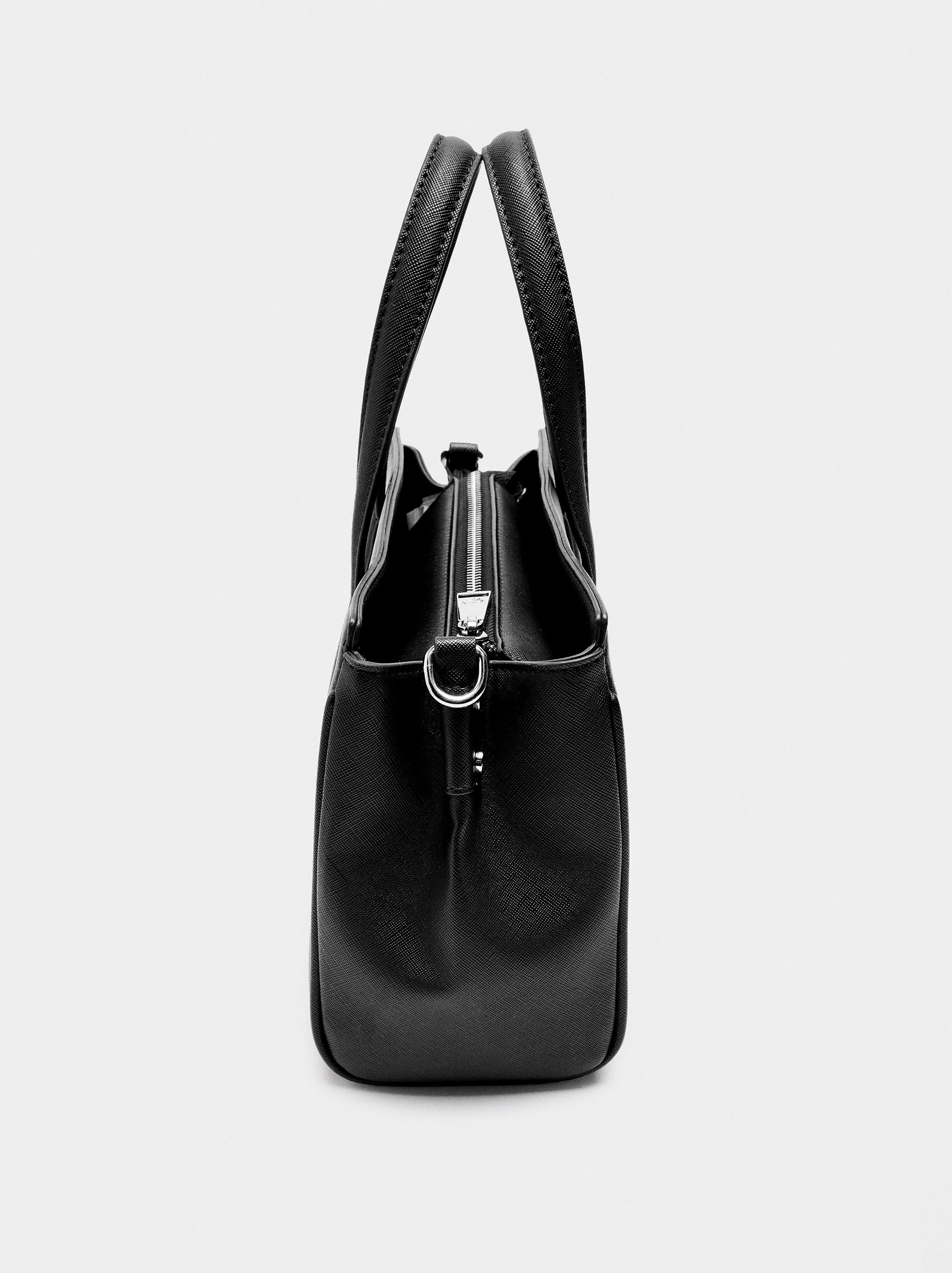 Bolso Tote Con Textura M
