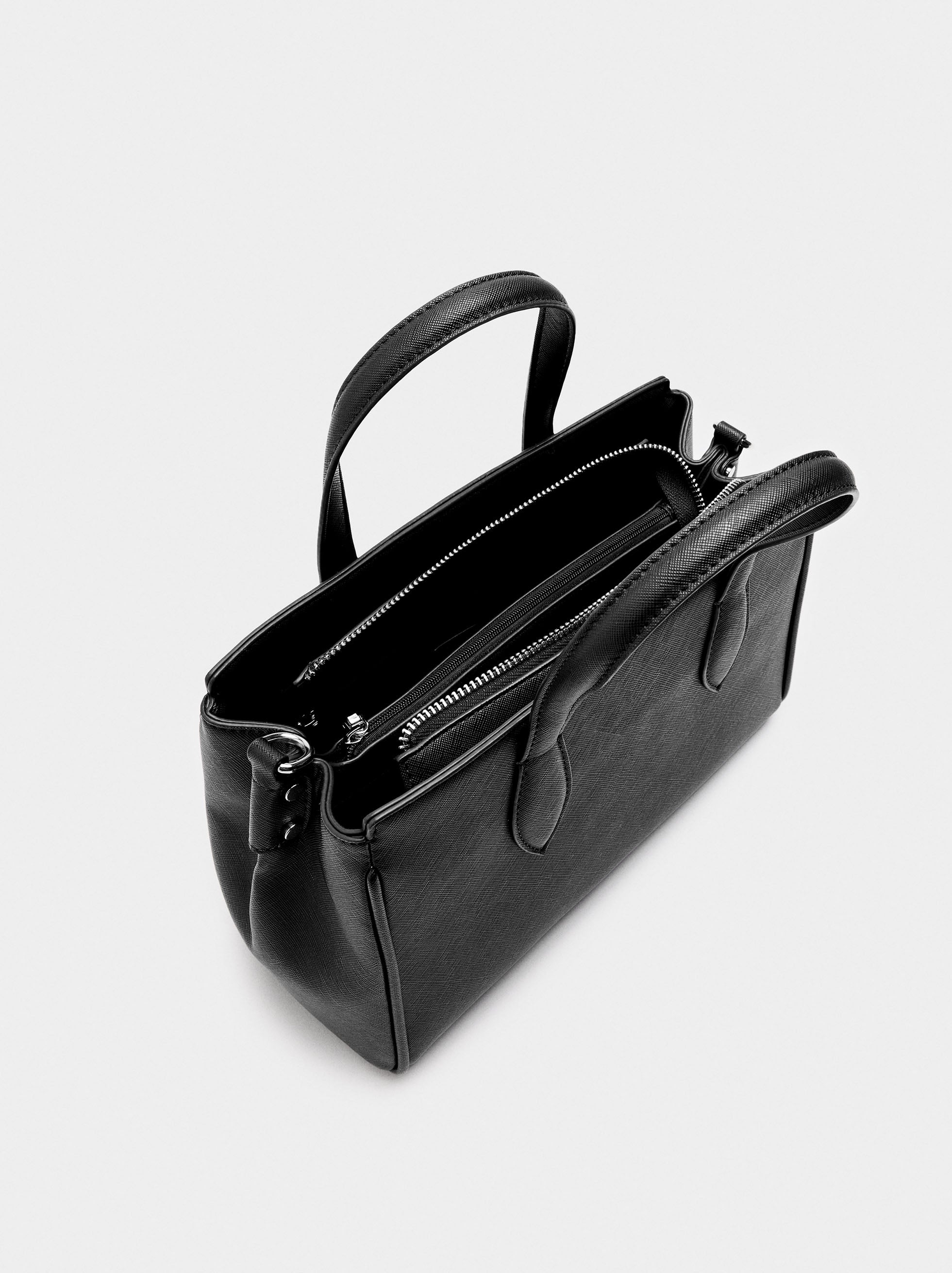 Bolso Tote Con Textura M
