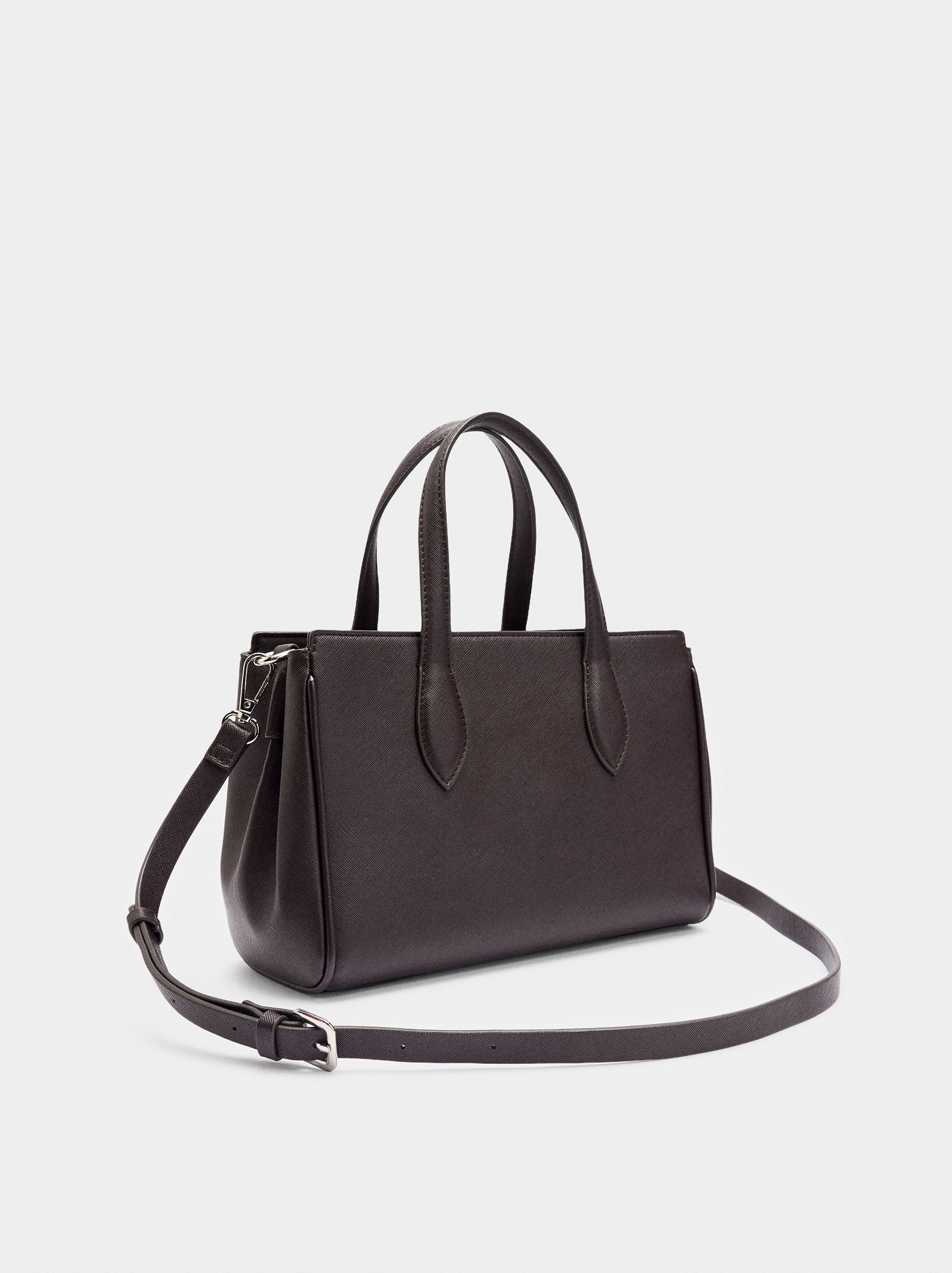 Bolso Tote Con Textura M