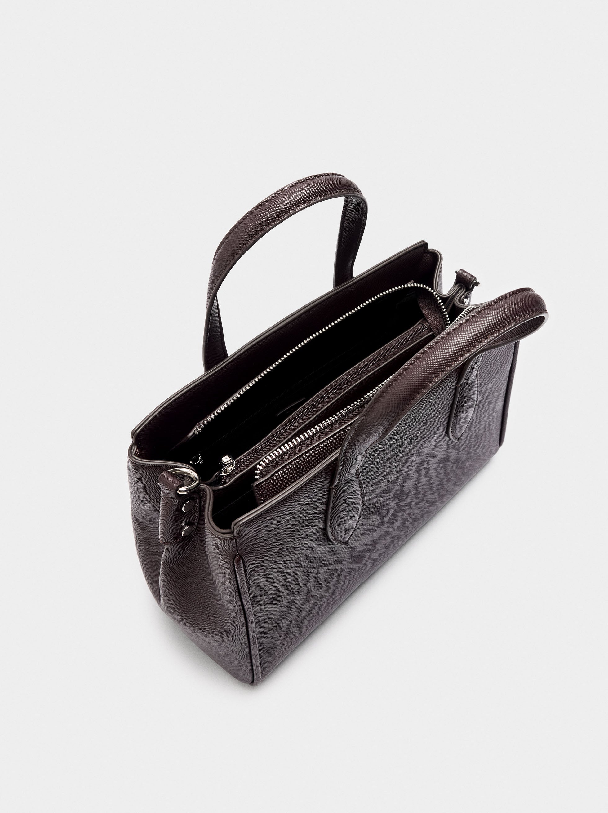 Bolso Tote Con Textura M