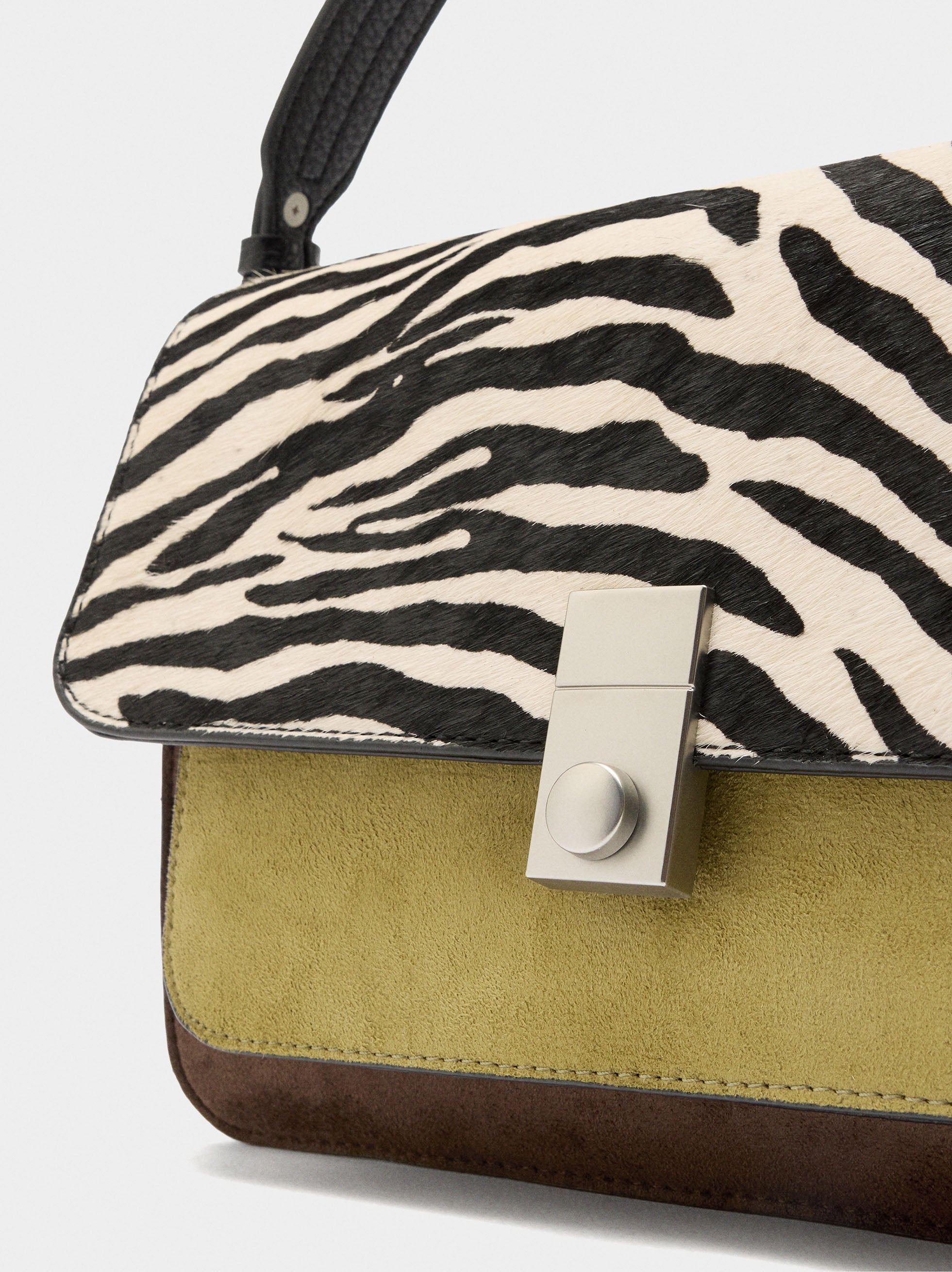 Bolso Bandolera Detalles De Piel
