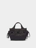 Bolso Tote De Nylon Con Cordones