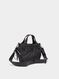 Bolso Tote De Nylon Con Cordones