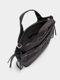 Bolso Tote De Nylon Con Cordones