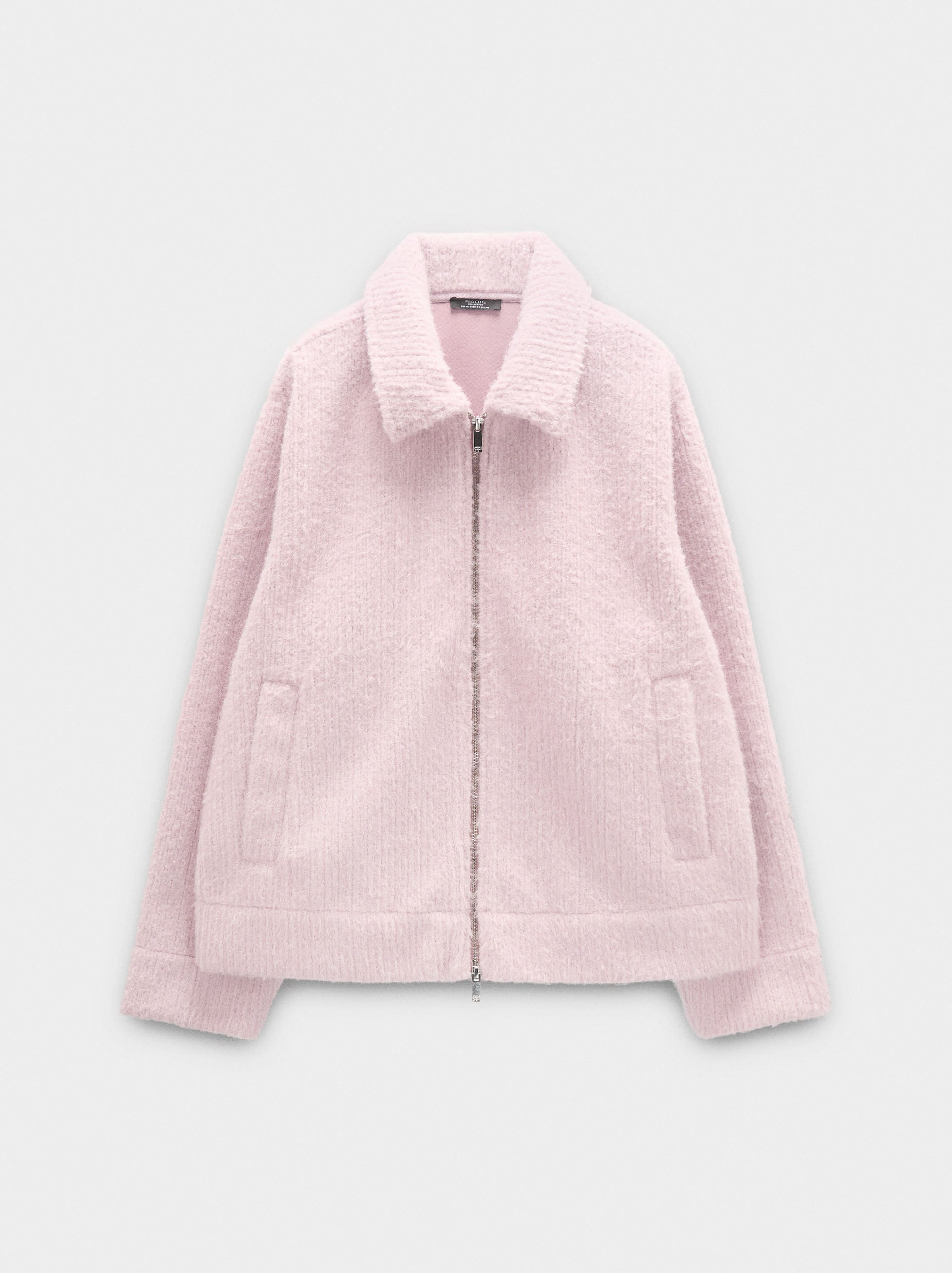 Chaqueta Con Textura A Rayas