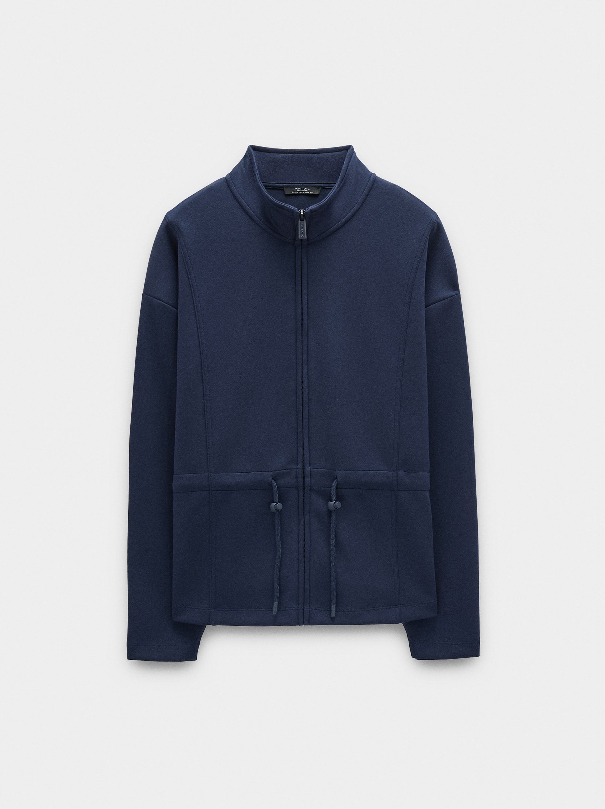 Sudadera Con Cremallera Y Cuello Alto