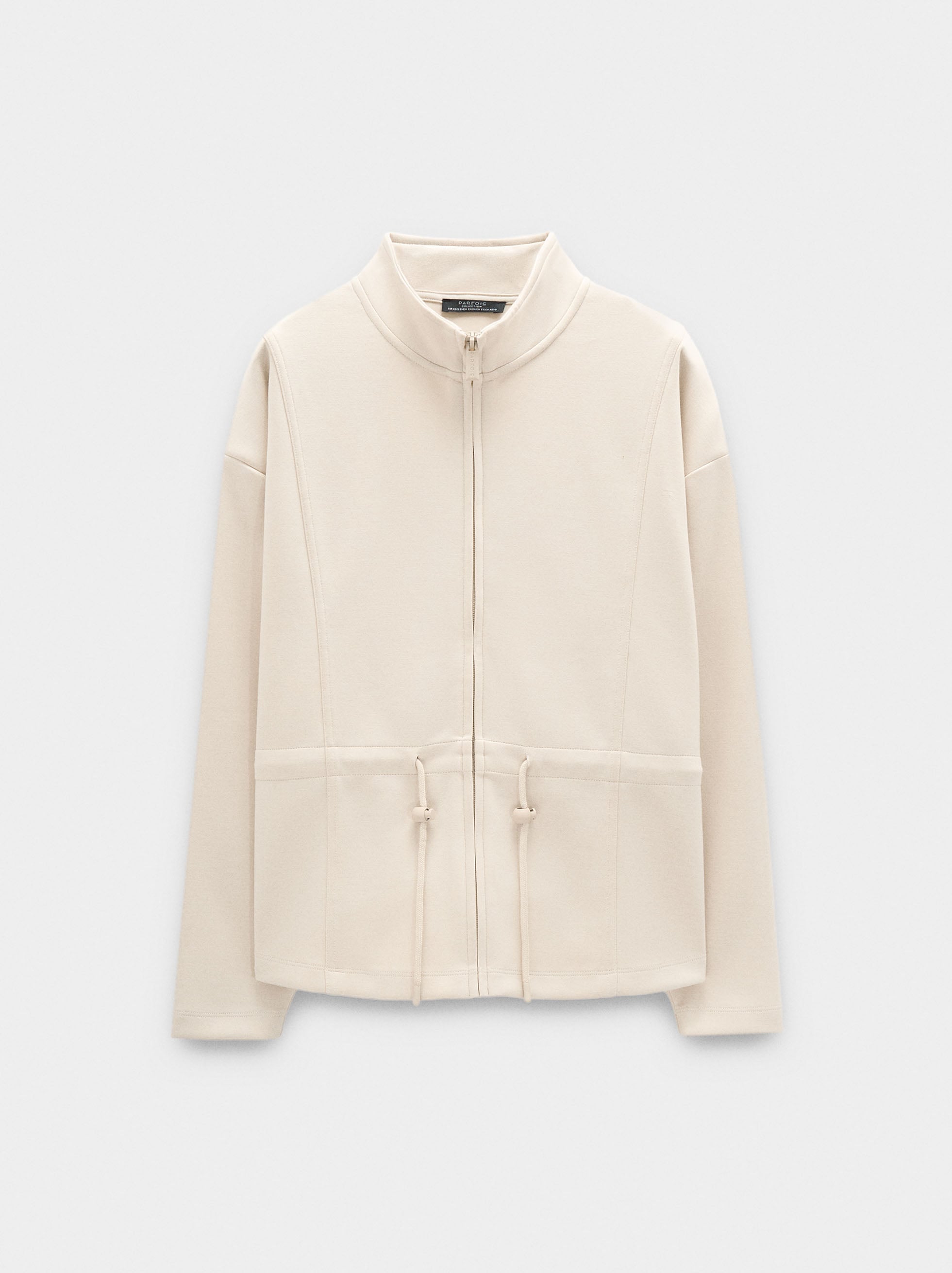 Sudadera Con Cremallera Y Cuello Alto