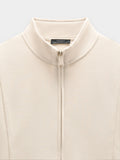 Sudadera Con Cremallera Y Cuello Alto