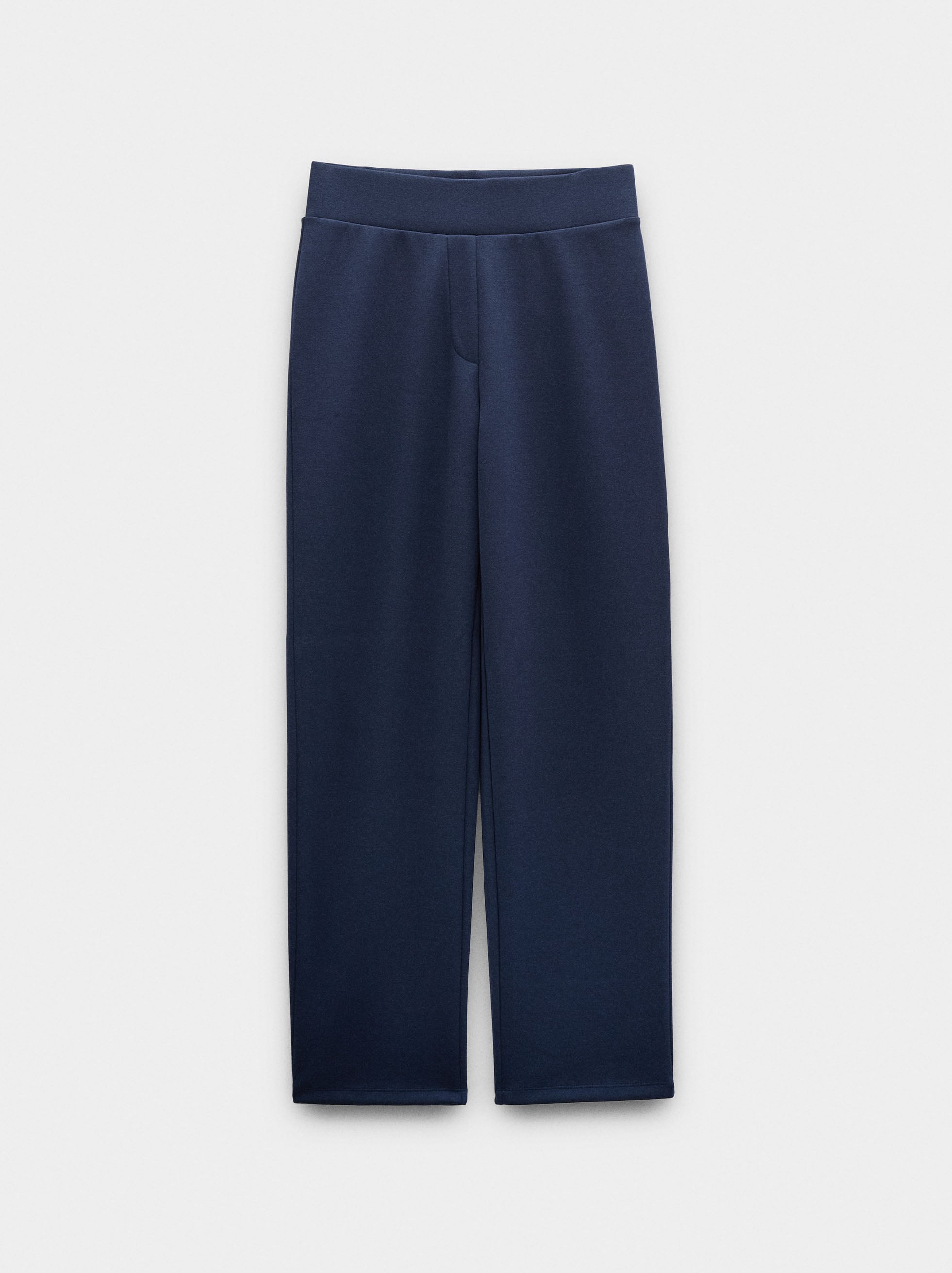 Pantalón Recto Cintura Media