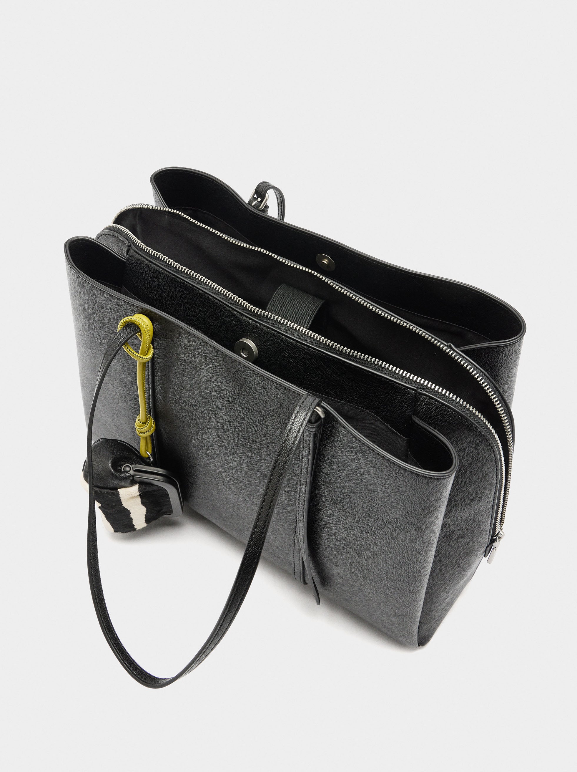 Bolso Para Portátil Hasta 15" Con Colgante De Piel