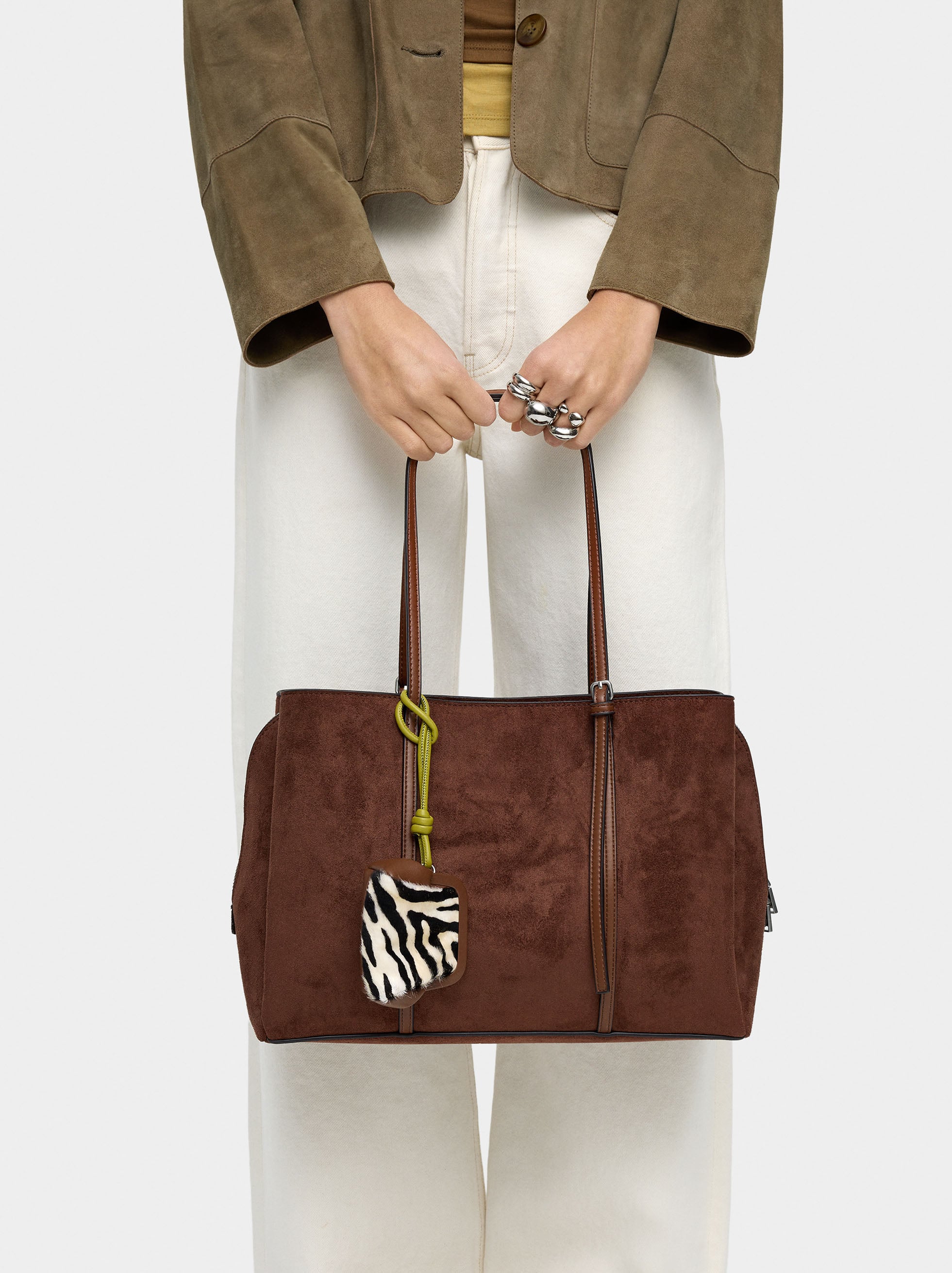 Bolso Para Portátil Hasta 15" Con Colgante De Piel