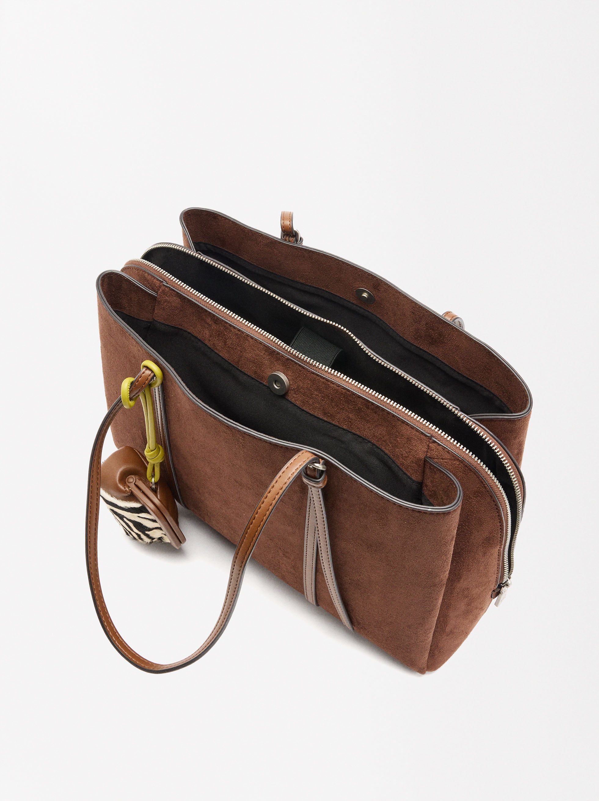 Bolso Para Portátil Hasta 15" Con Colgante De Piel