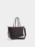 Bolso Shopper Textura Suave Con Colgante